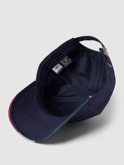 Aeronautica Militare Cap mit Label-Stitching Modell 'CAPPELLINO' Marineblau 2