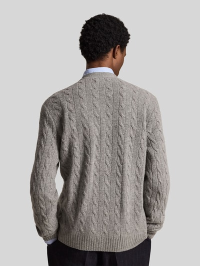 Polo Ralph Lauren Regular Fit Strickjacke aus Woll-Kaschmir-Mix Mittelgrau Melange 5
