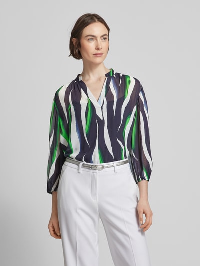 s.Oliver BLACK LABEL Blouse met 3/4-mouwen Marineblauw - 4