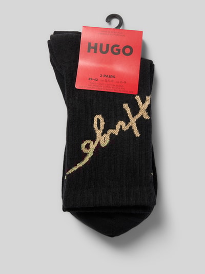 HUGO Socken im 2er-Pack Modell 'GIFTLUREX' Black 3