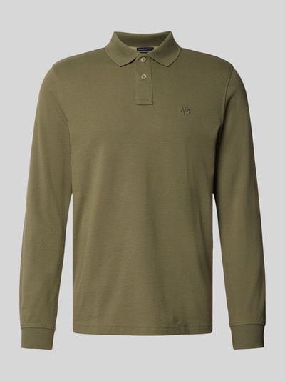 MCNEAL Regular Fit Poloshirt mit Label-Stitching Oliv 2
