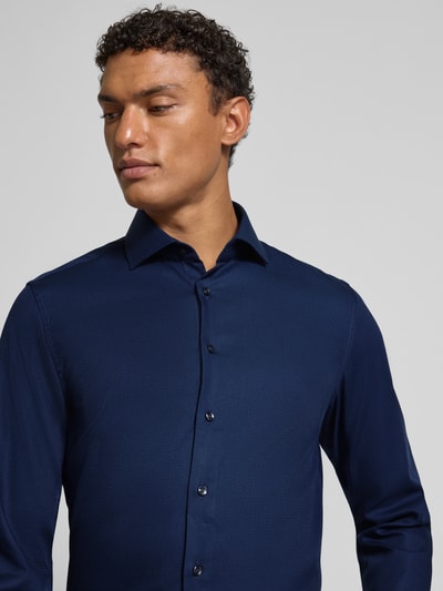 SEIDENSTICKER Slim Fit Business-Hemd mit Kentkragen Marine 3