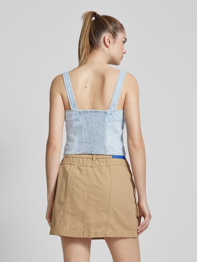 Levi's® Korte top met knoopsluiting, model 'DREA' Lichtblauw - 5