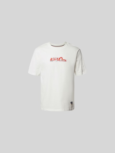 Evisu T-Shirt mit Label-Print Weiss 2