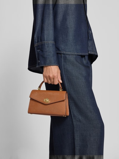 Lauren Ralph Lauren Satchel Bag mit Label-Detail Cognac 1