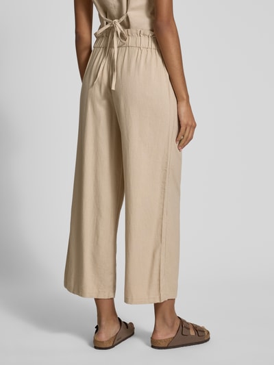 Only Loose Fit Culotte aus Viskose-Leinen-Mix Modell 'SOLVI-CARO' Sand 5