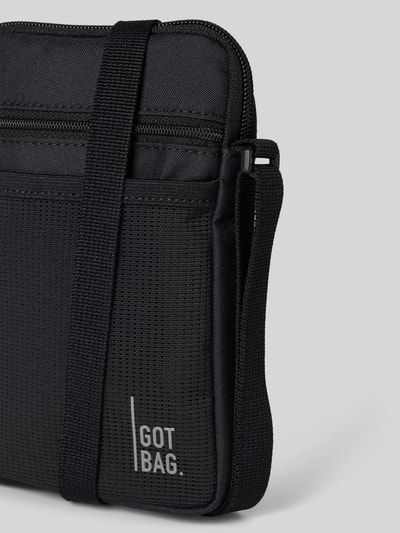 Gotbag Schoudertas met labeldetail Zwart - 3