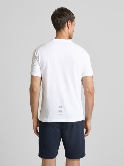 EA7 Emporio Armani T-shirt met labelprint Wit - 5