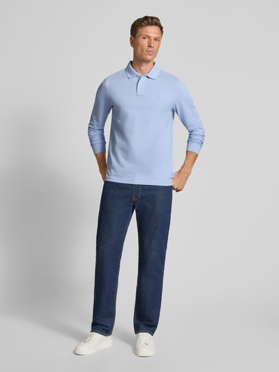 MCNEAL Regular Fit Poloshirt mit Label-Stitching Hellblau 1