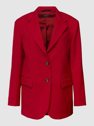 Weekend Max Mara Blazer mit Reverskragen Modell 'FUTURA' Bordeaux Rot 2