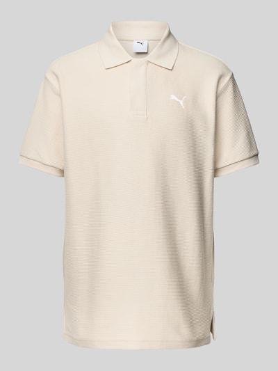 PUMA PERFORMANCE Relaxed Fit Poloshirt mit Label-Stitching Offwhite 2