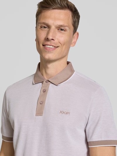 JOOP! Collection Poloshirt mit Label-Stitching Beige 3