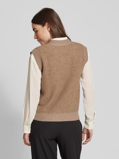 (The Mercer) N.Y. Mouwloos vest met zijzakken Taupe - 5