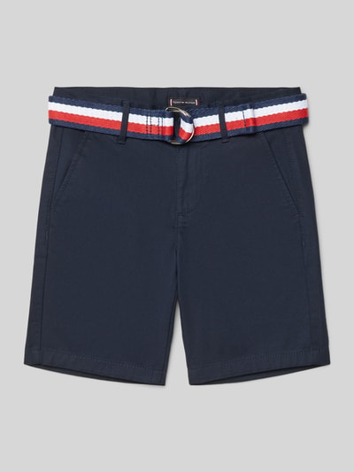 Tommy Hilfiger Kids Bermudas mit Stoffgürtel Marine 1