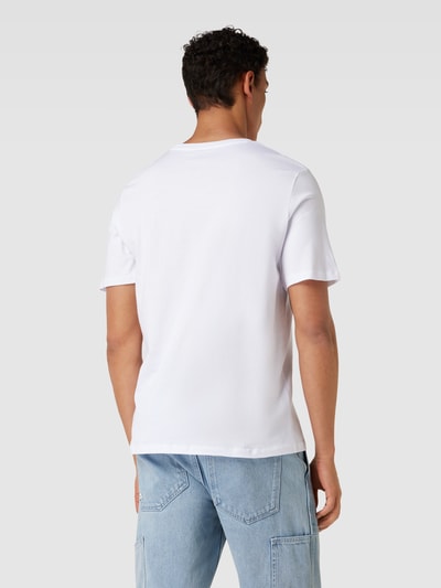 Jack & Jones T-shirt met labelprint, model 'CORP' Wit - 5