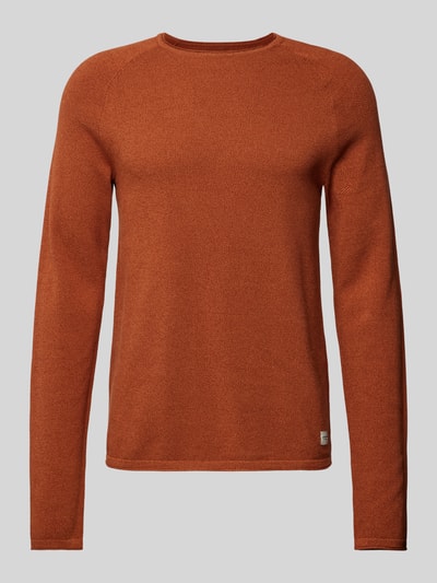 Jack & Jones Strickpullover mit Rundhalsausschnitt Modell 'HILL' Rot 1