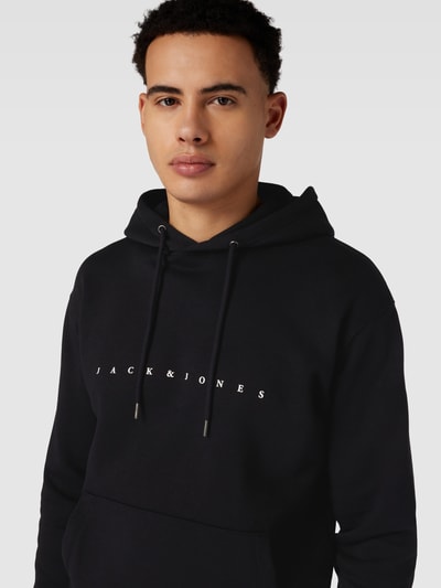 Jack & Jones Hoodie mit gerippten Abschlüssen Black 3