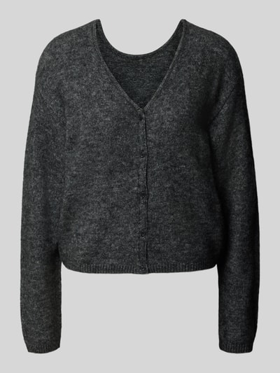 MSCH Copenhagen Regular Fit Strickjacke mit Alpaka-Anteil Modell 'Milania Hope' Anthrazit 2