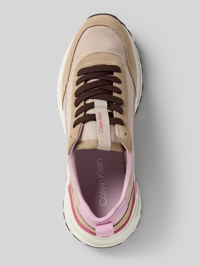 Calvin Klein Jeans Sneakers met vetersluiting Beige - 3