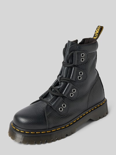 Dr. Martens Kozaki sznurowane z naszywką z logo model ‘Bex’ Czarny 1