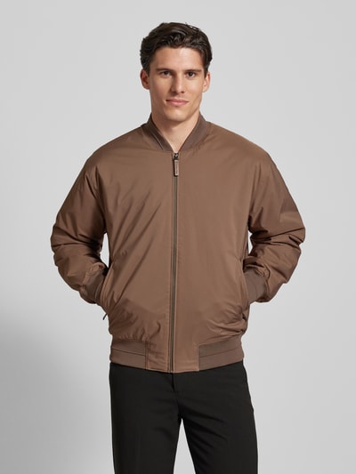 CK Calvin Klein Bomberjacke mit Reißverschlusstaschen Modell 'SPORT HERO BOMBER' Beige 4