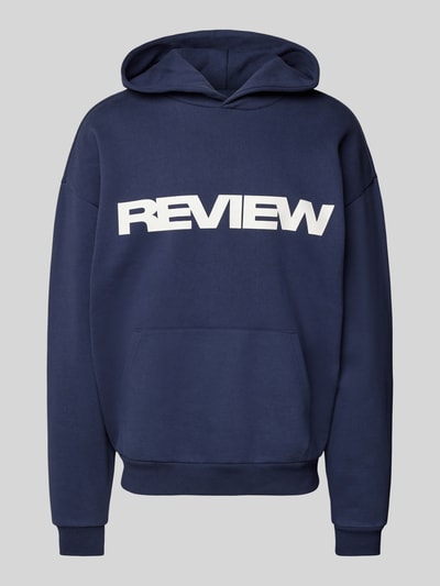 REVIEW Hoodie met capuchon Marineblauw - 2