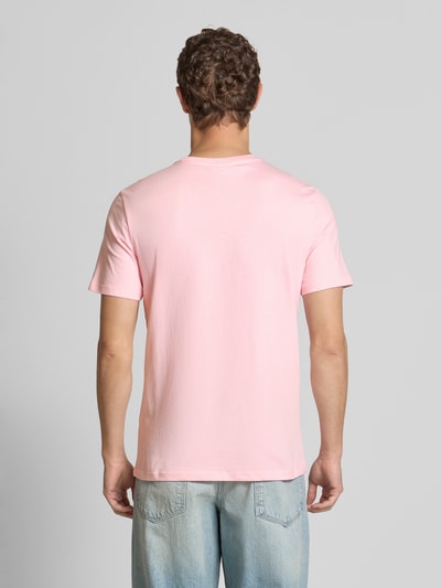 Calvin Klein Jeans T-shirt met geribde ronde hals Roze - 5