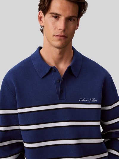 Calvin Klein Jeans Relaxed Fit Sweatshirt aus Baumwoll-Mix Royal 3