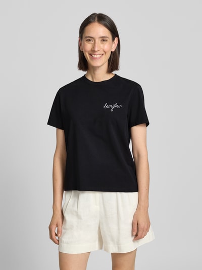 Vila T-shirt met motiefprint, model 'NORA' Antraciet - 4