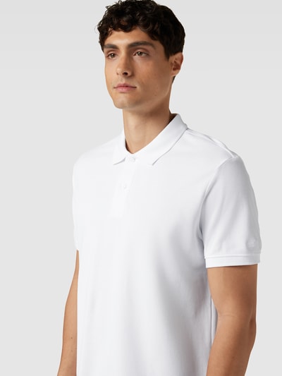 Esprit Poloshirt aus Baumwolle mit Polokragen Modell 'SUS' Weiss 3