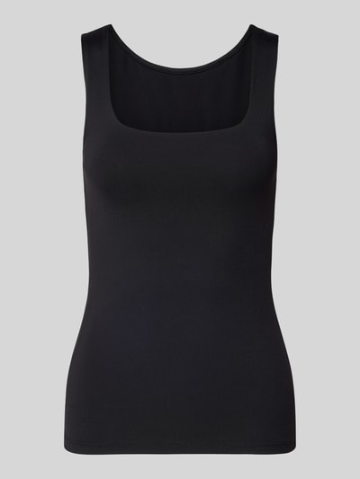 Produktfoto, Slim Fit Tank Top mit U-Ausschnitt Modell 'LULA' von Pieces, Optik: Unifarben, Passform: Slim-Fit, breite Träger, glatte Oberfläche