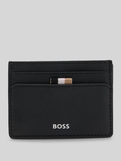 BOSS Kartenetui aus echtem Rindsleder Black 1