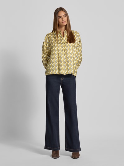 Herzensangelegenheit Blusenshirt aus reiner Seide Senf 1