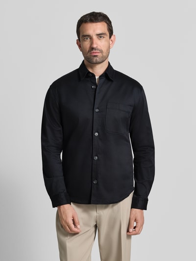 JOOP! COLLECTION Regular Fit Hemdjacke aus reiner Baumwolle Modell '274Kinan' Marine 4