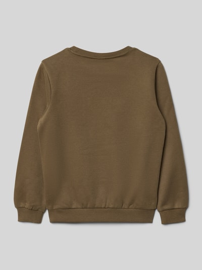 s.Oliver RED LABEL Bluza o kroju regular fit z mieszanki bawełny Średniobrązowy 3