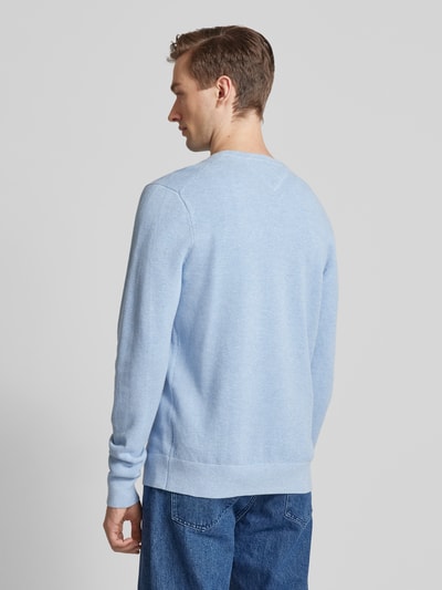 Tommy Hilfiger Gebreide pullover met ronde hals Lichtblauw - 5