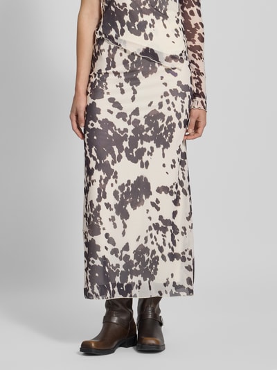 Gina Tricot Maxirock mit elastischem Bund Offwhite 4