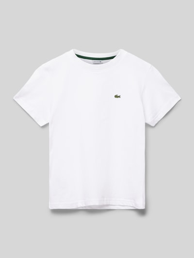 Lacoste T-Shirt mit Logo-Patch Weiss 1