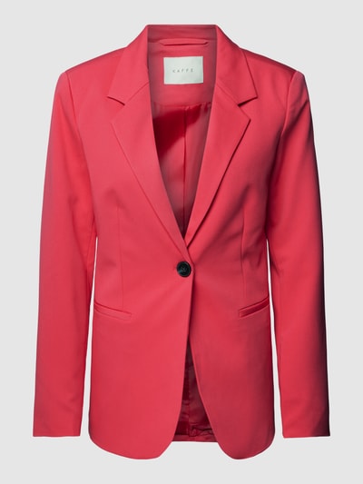 Kaffe Blazer met strookzakken, model 'KASAKURA' Kersenrood - 2