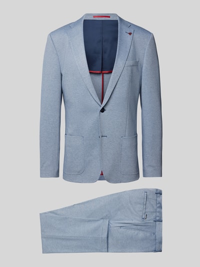 Roy Robson Slim fit colbert met structuurmotief Lichtblauw - 2