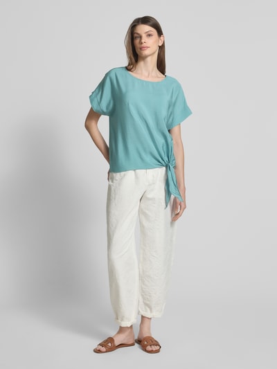 Christian Berg Woman Blusenshirt mit Rundhalsausschnitt Aqua 1