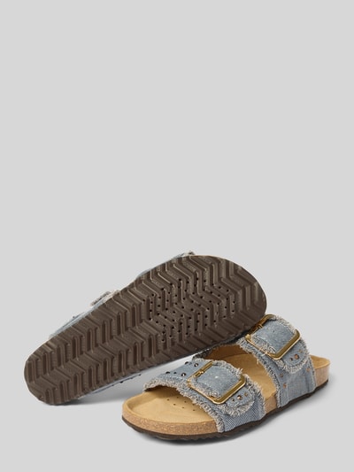 Geox Slippers in denimlook, model 'BRIONIA' Blauw - 4