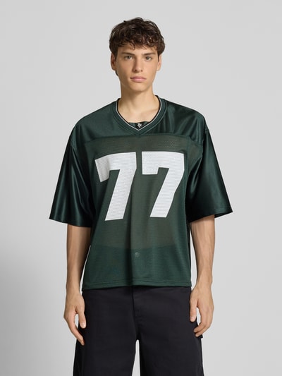 REVIEW Trikot mit Label-Stitching Dunkelgruen 4