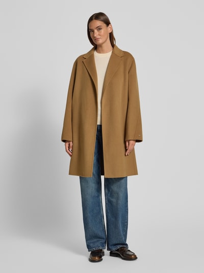 Tommy Hilfiger Płaszcz o kroju regular fit z mieszanki wełny  Beżowy 1