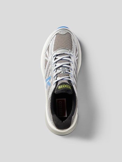 Kenzo Sneaker mit Kontrastbesatz in metallic Weiss 4