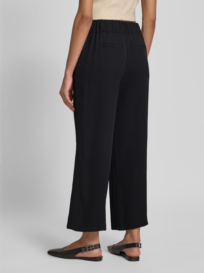 Zero Wide leg stoffen broek met steekzakken Zwart - 5