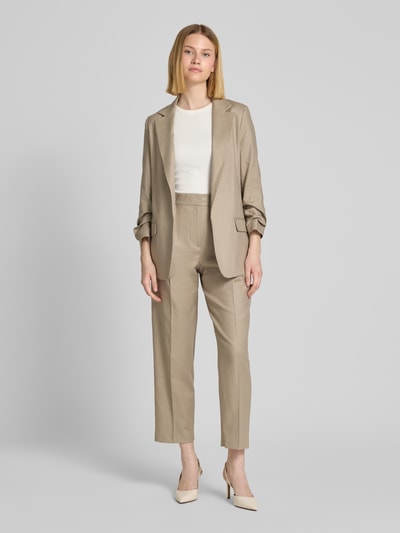 Jake*s Collection Regular Fit Leinenhose mit Eingrifftaschen Sand 1