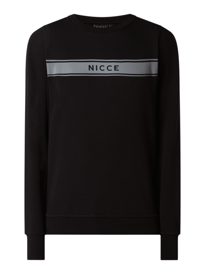 Nicce London Sweatshirt mit Logo-Print Modell 'Axiom' Black 2