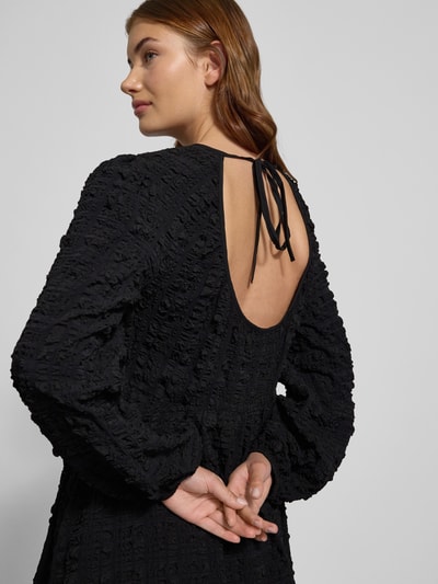 Gina Tricot Sukienka mini z wiązaniem z tyłu Czarny 3