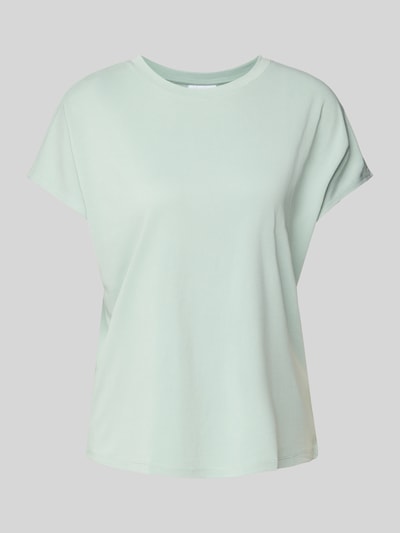 Jake*s Collection T-Shirt mit geripptem Rundhalsausschnitt Lagune 2